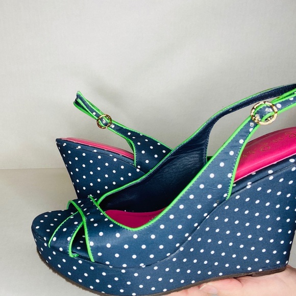 Lilly Pulitzer Picture Perfect Espadrille blue dot - Picture 13 of 14